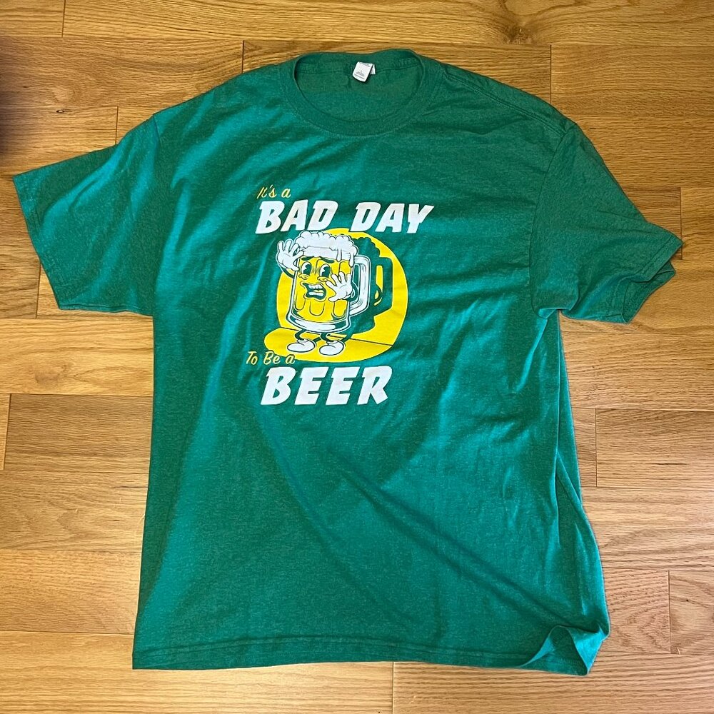 USA Drinking Team - Bad Day to Be a Beer (St Patricks Day Edition) - Men's Larg